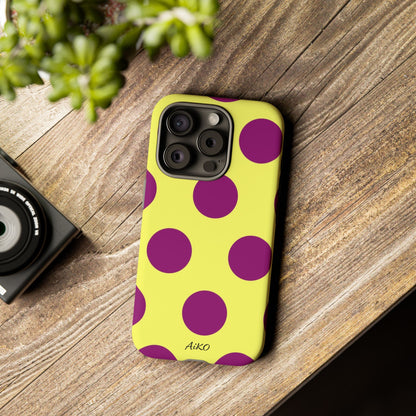 Polka Dots (Yellow & Purple)