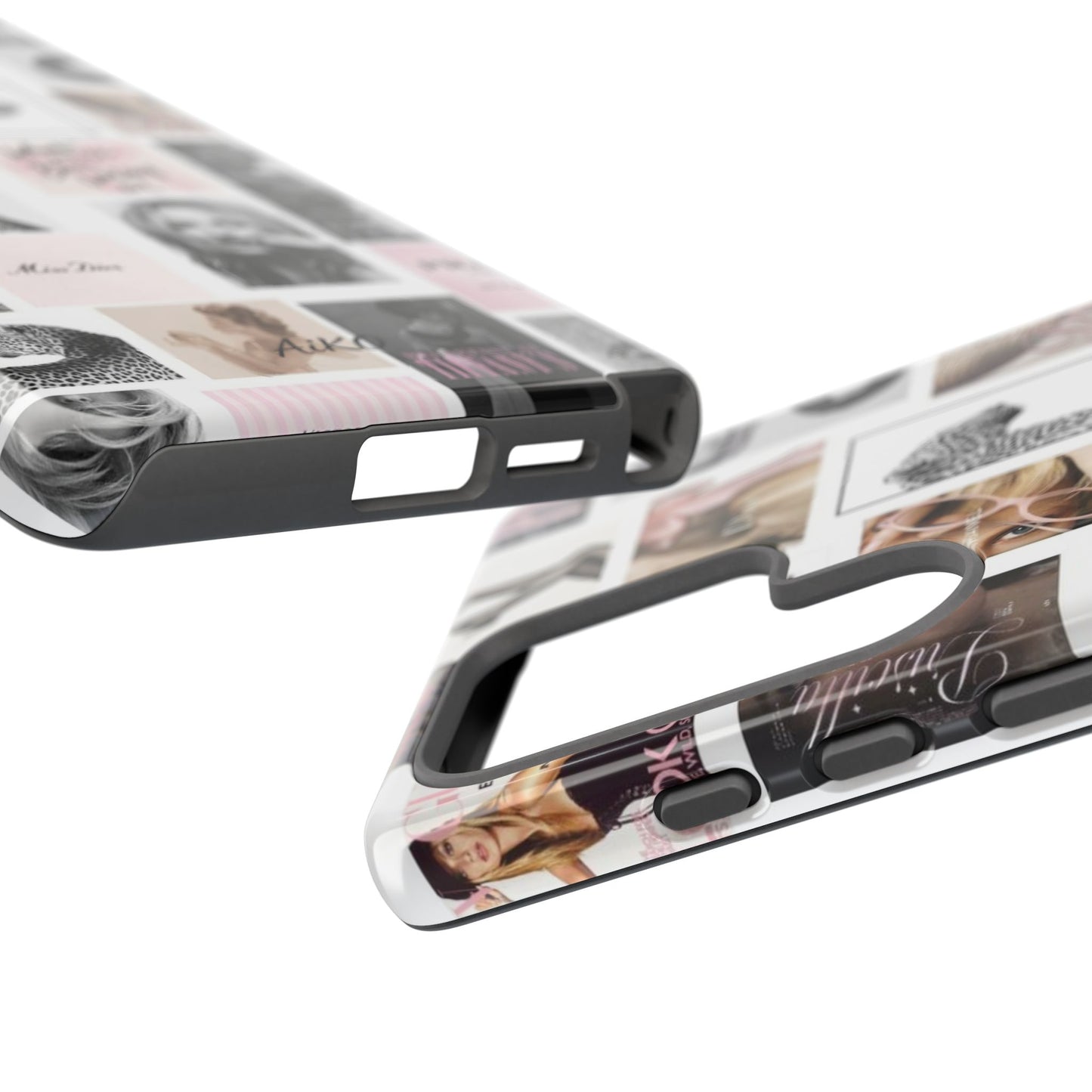 Fashion Collage Phone Case — Pink Vogue Magazine Aesthetic Tough Case