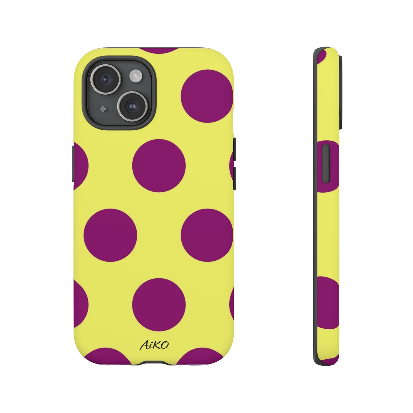 Polka Dots (Yellow & Purple)