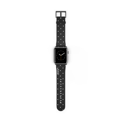 Polka Dot ( Black and White) Apple Watch Band