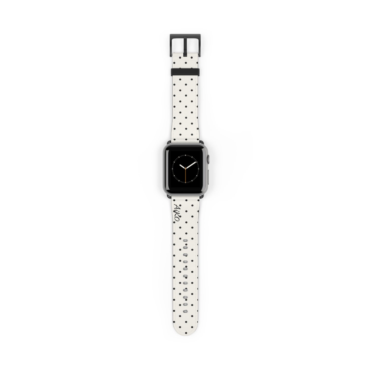 Polka Dot ( White and Black) Apple Watch Band