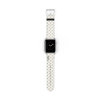 Polka Dot ( White and Black) Apple Watch Band