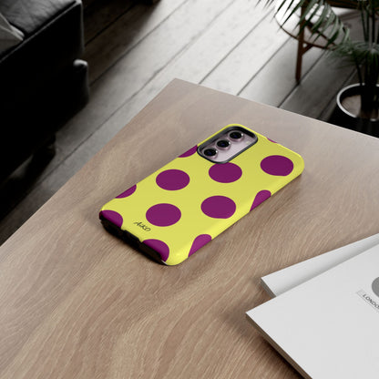 Polka Dots (Yellow & Purple)