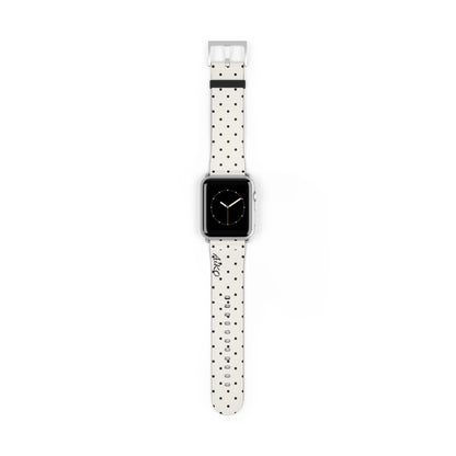 Polka Dot ( White and Black) Apple Watch Band