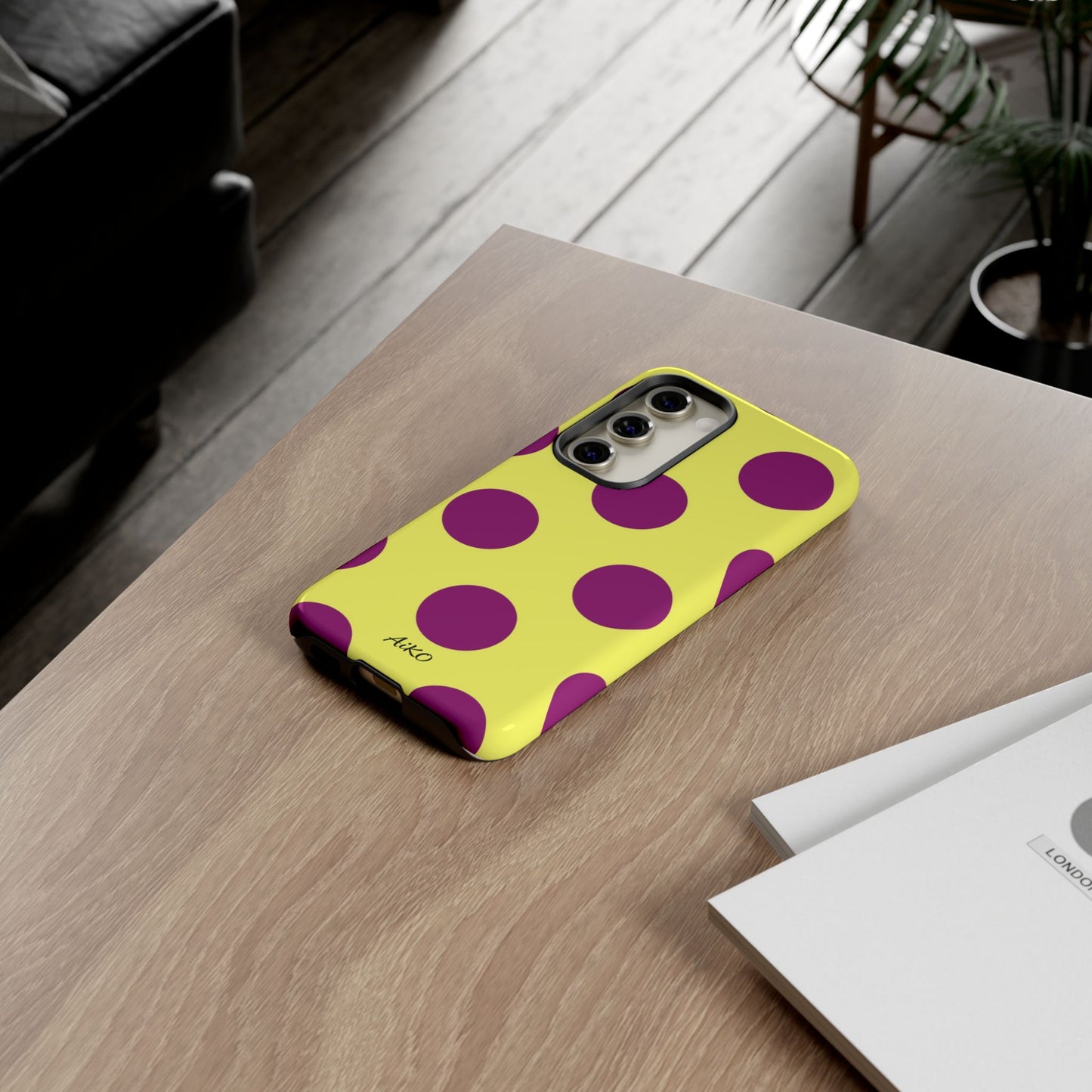 Polka Dots (Yellow & Purple)