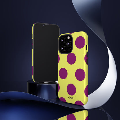 Polka Dots (Yellow & Purple)