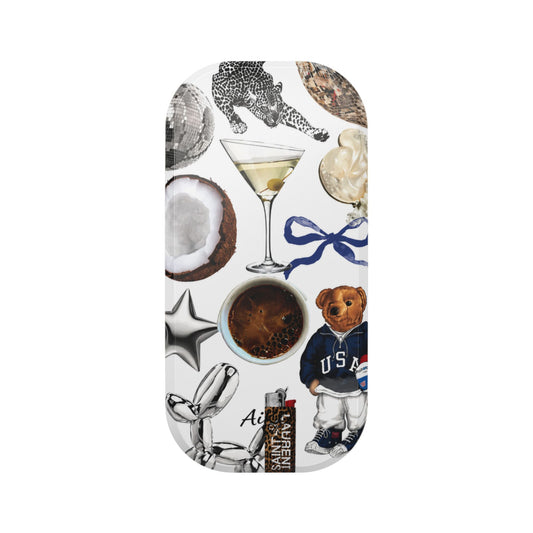 Navy Glam Phone Click-On Grip